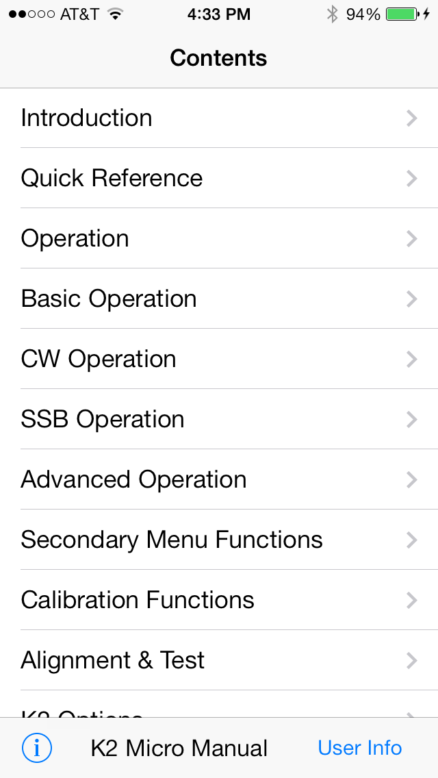 Table of Contents